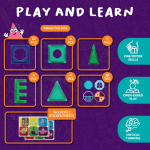 56 Magnetic Tiles, Windows and Stickers - Image 4