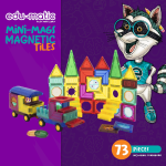 73 Magnetic Tiles, Windows, Stickers and Snowmen - Image 3