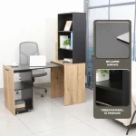 Adaptive Desk, With Bookshelf - Image 15
