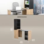 Adaptive Desk, With Bookshelf - Image 16