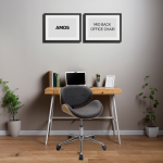 Amos Mid Back Office Chair - Grey - Image 12