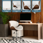 Amos Mid Back Office Chair - White - Image 11