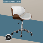 Amos Mid Back Office Chair - White - Image 9