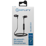 Amplify Blues 2.0 Bluetooth Earphones - Solid Black - Image 2