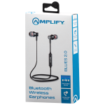 Amplify Blues 2.0 Bluetooth Earphones - Solid Black - Image 3