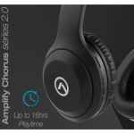 Amplify Chorus Series Bluetooth 2.0 Headphones - Black - Image 3