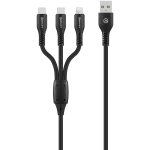 Amplify CoreCharge Series 1.2m 3-in-1 Cable - Black - Image 2