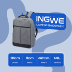 Amplify Ingwe 15.6"Laptop Backpack Black/Charcoal - Image 5