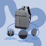 Amplify Ingwe 15.6"Laptop Backpack Black/Charcoal - Image 8