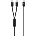 Amplify Linked Series USB-C to 2x USB-C Braided Cable 1.2m - Black