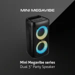 Amplify Mini Megavibe Series Dual 3" Party Speaker - Black - Image 10