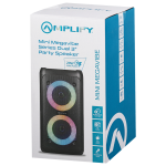 Amplify Mini Megavibe Series Dual 3" Party Speaker - Black - Image 2