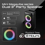 Amplify Mini Megavibe Series Dual 3" Party Speaker - Black - Image 7