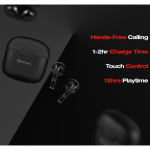 Amplify Note 3.0 Series TWS Earphone - Black - Image 9