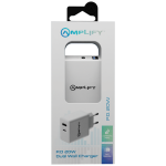 Amplify P.D. 20w Plus USB 12w Dual Wall Charger - White - Image 2