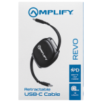 Amplify Revo Series USB C to USB C Retractable Cable Fast Charging Cable - Image 3