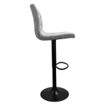 Bayer Large Barstool Grey with black base - Image 11