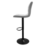 Bayer Large Barstool Grey with black base - Image 13
