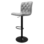 Bayer Large Barstool Grey with black base - Image 14