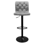 Bayer Large Barstool Grey with black base - Image 19