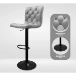 Bayer Large Barstool Grey with black base - Single - Image 11