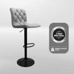 Bayer Large Barstool Grey with black base - Single - Image 13