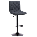 Bayer Large Barstool Grey with black base - Single - Image 2