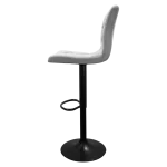Bayer Large Barstool Grey with black base - Single - Image 7