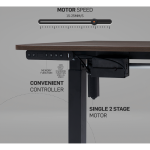 Berlin Height-Adjustable Desk - Base & Controller - Black - Image 2