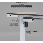 Berlin Height-Adjustable Desk - Base & Controller - White - Image 2
