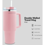 Boden Stark 1200ml Travel Mug - Pink - Image 13