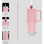 Boden Stark 1200ml Travel Mug - Pink - Image 14