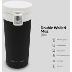 Boden Stark 380ml Travel Mug - Black - Image 2