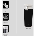 Boden Stark 380ml Travel Mug - Black - Image 3