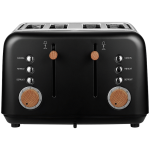 Boden Stark Anson Collection 4-Slice Stainless Steel Toaster - Black
