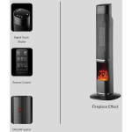 Boden Stark Fireplace Tower Heater - Image 4
