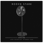 Boden Stark LED Display Stand Fan - Black - Image 3