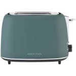 Boden Stark Matte Stainless Steel Toaster - Green