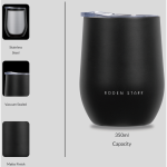 Boden Stark Tumbler 350ml - Black - Image 4