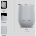 Boden Stark Tumbler 350ml Grey - Image 4
