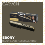 Carmen Ebony Rechargeable Hair Straightener - Image 6