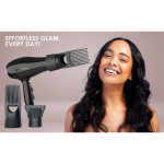 Carmen Power Comb Hairdryer 2000w - Ebony - Image 6