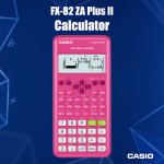 Casio FX-82 ZA Plus II Calculator - Pink - Image 6