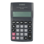Casio HL 815 Pocket Calculator - Black