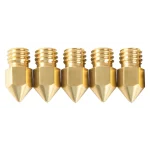 Creality M6 0.4mm Brass Nozzle - Big Head - 5 Pcs - Image 2