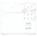 Echo Baby Milestone Blanket - White