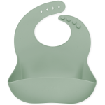 Echo Baby Silicone Bucket Bib - Sage