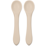 Echo Baby Silicone Feeding Spoons 2-Pack - Ivory