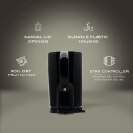 Elektra 1.7l Plastic Cordless Kettle - Black - Image 3