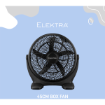 Elektra 45cm Box Fan - Black - Image 6